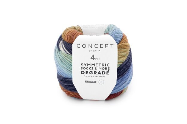 Concept by Katia Symmetric Socks & More - Degrade siūlai 80