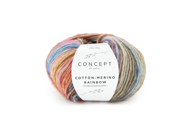 Cotton merino Rainbow siūlai 501