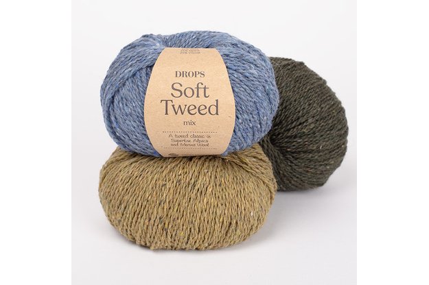 DROPS Soft Tweed mezgimo siūlai