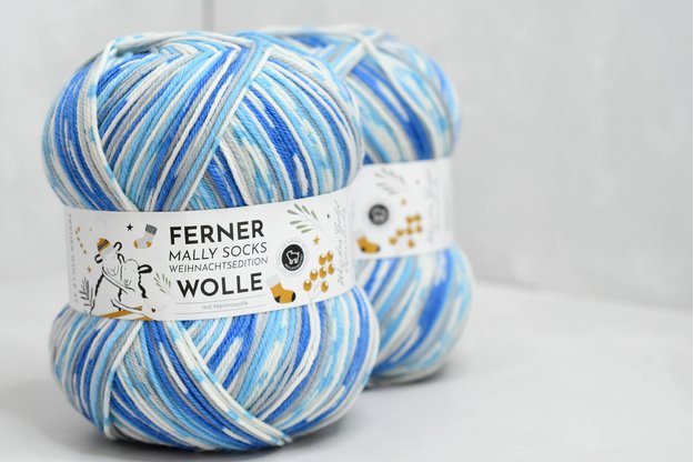 Ferner Wolle Mally socks weihnachtsedition siūlai 24.12.25