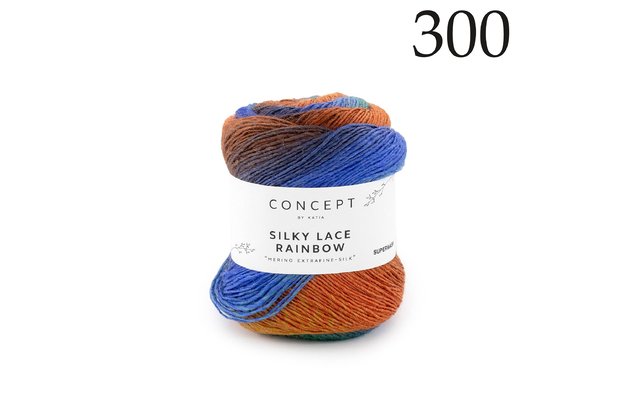 Concept by Katia Silky Lace Rainbow siūlai 300