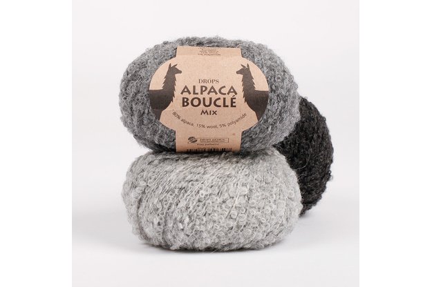 DROPS Alpaca Bouclé mezgimo siūlai