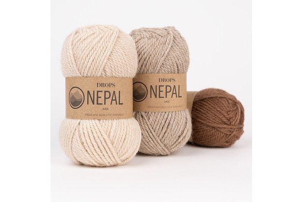 DROPS Nepal mezgimo siūlai