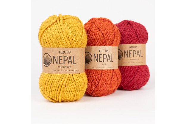 DROPS Nepal mezgimo siūlai