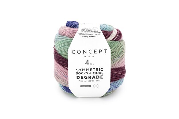 Concept by Katia Symmetric Socks & More - Degrade siūlai 82