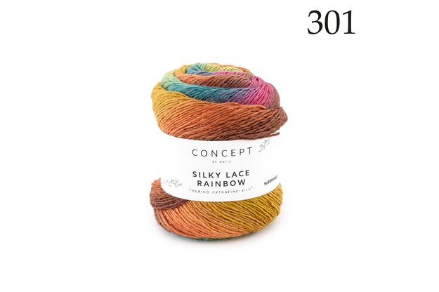Concept by Katia Silky Lace Rainbow siūlai 301