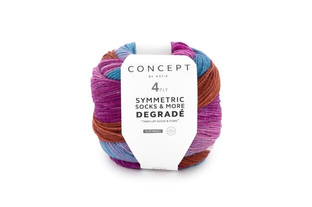Concept by Katia Symmetric Socks & More - Degrade siūlai 83