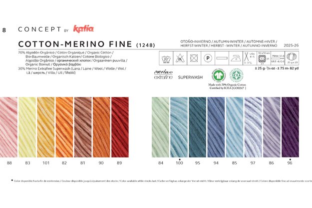 Concept by Katia Cotton Merino Fine siūlai 86 1