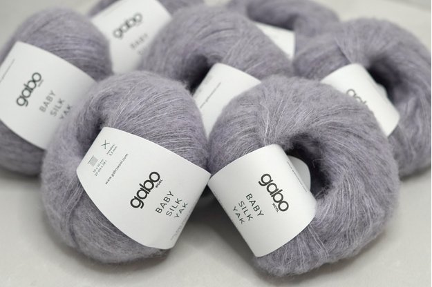 Gabo wool Baby Silk Yak mezgimo siūlai