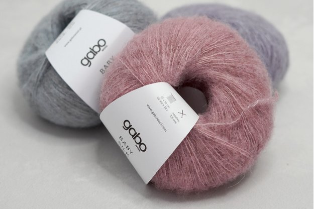 Gabo wool Baby Silk Yak mezgimo siūlai