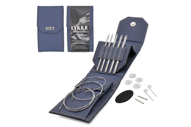 LYKKE Flight 5 Denim prisukamu virbalų rinkinys 