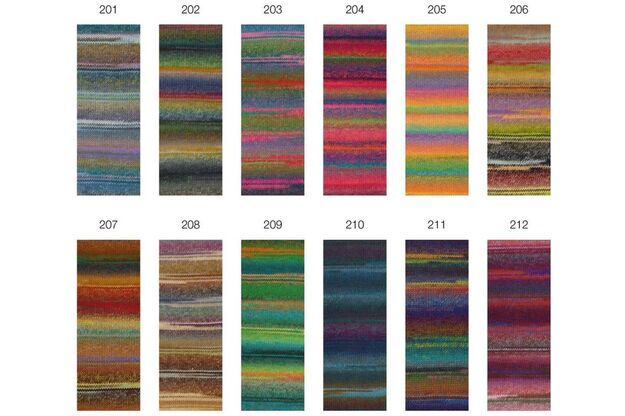 Lana Grossa Colorissimo siūlai 210