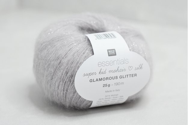 Essentials Super Kid Mohair Loves Silk Glamorous Glitter siūlai 004