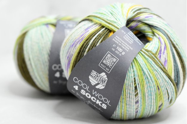 Lana Grossa Cool wool 4 Socks 7215 siūlai