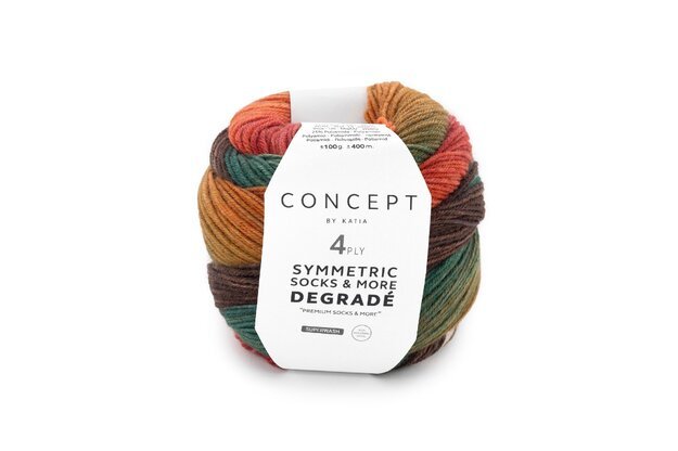 Concept by Katia Symmetric Socks & More - Degrade siūlai 84