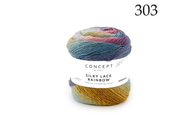 Concept by Katia Silky Lace Rainbow siūlai 303