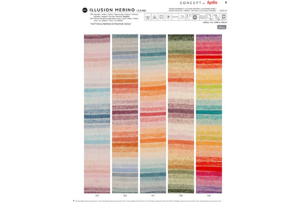 Concept by Katia Illusion Merino siūlai 302 1