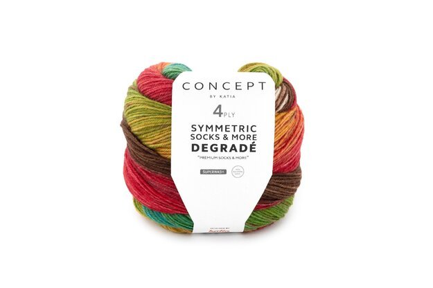 Concept by Katia Symmetric Socks & More - Degrade siūlai 85