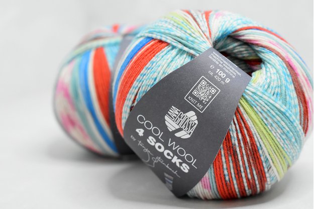 Lana Grossa Cool wool 4 Socks 7217 siūlai