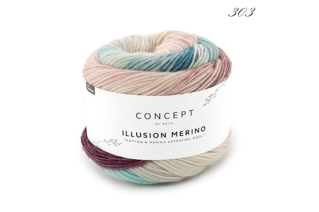 Concept by Katia Illusion Merino siūlai 303