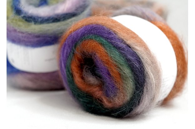 Rico Design Essentials Super Kid Mohair Loves Silk Print mezgimo siūlai 