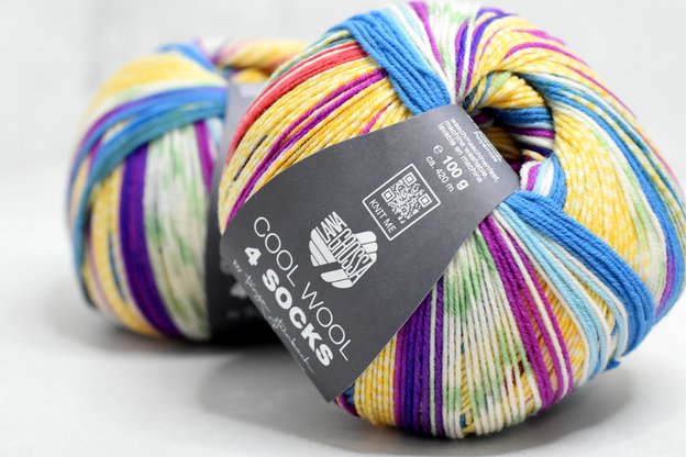 Lana Grossa Cool wool 4 Socks 7218 siūlai