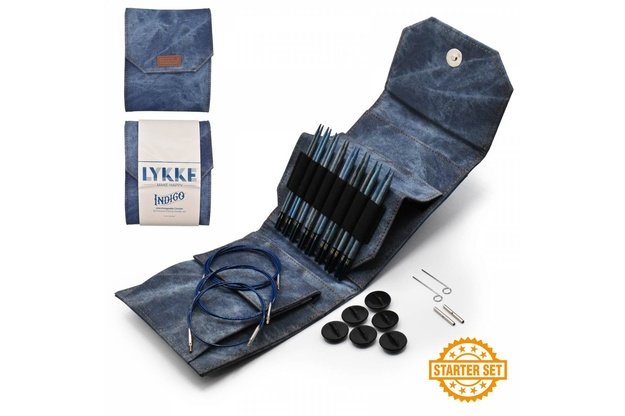 LYKKE Crafts Indigo 5 prisukamu virbalų rinkinys 