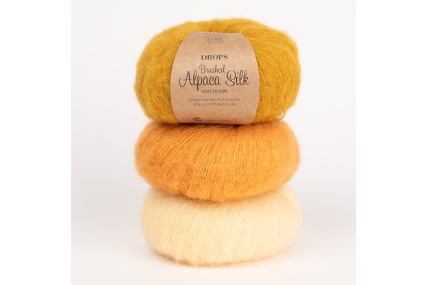 DROPS Brushed Alpaca Silk mezgimo siūlai