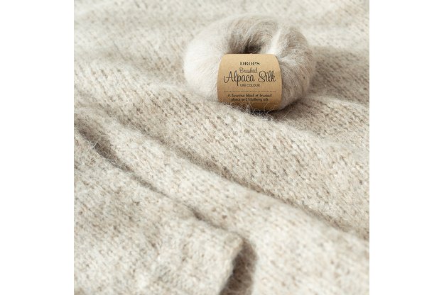 DROPS Brushed Alpaca Silk mezgimo siūlai
