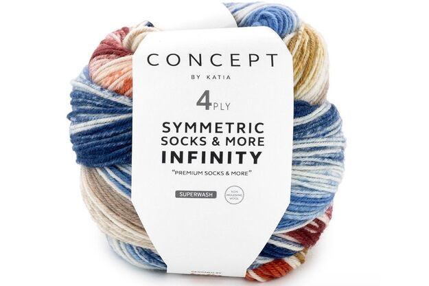 Concept by Katia Symmetric Socks & More Infinity siūlai 92