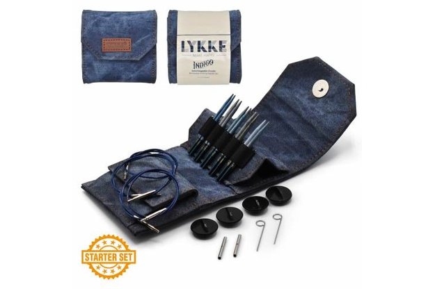 LYKKE Crafts Indigo prisukamu virbalų rinkinys (trumpintų)