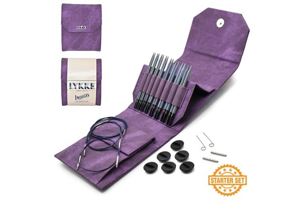 LYKKE Crafts Indigo Violet prisukamu virbalų rinkinys