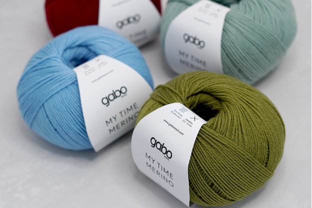 Gabo Wool My Time Merino  mezgimo siūlai