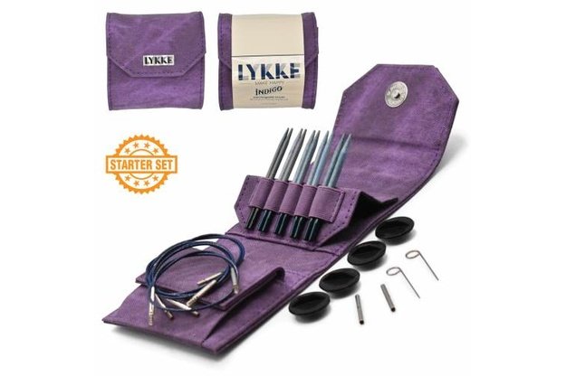 LYKKE Crafts Indigo prisukamu virbalų rinkinys (trumpintų)
