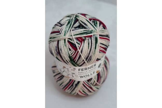 Ferner Wolle Mally socks weihnachtsedition siūlai 23.12.26