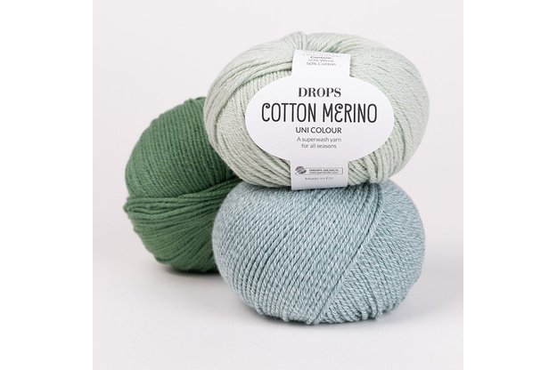 DROPS Cotton Merino mezgimo siūlai