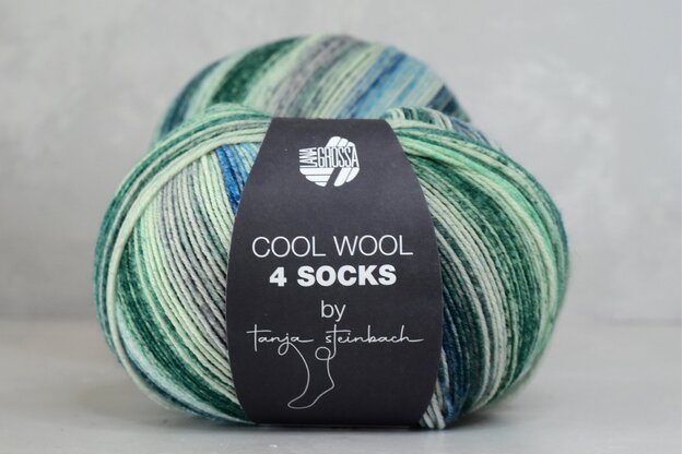Lana Grossa Cool wool 4 Socks 7754 siūlai