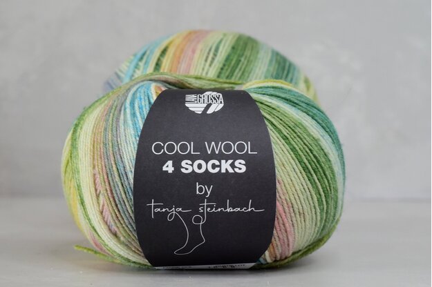 Lana Grossa Cool wool 4 Socks 7756 siūlai