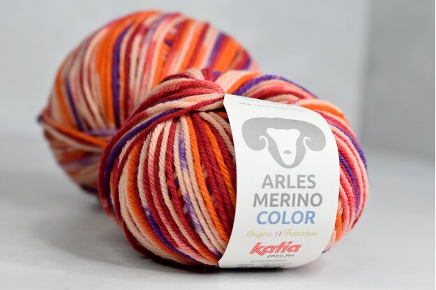 Katia Arles merino Color siūlai 102