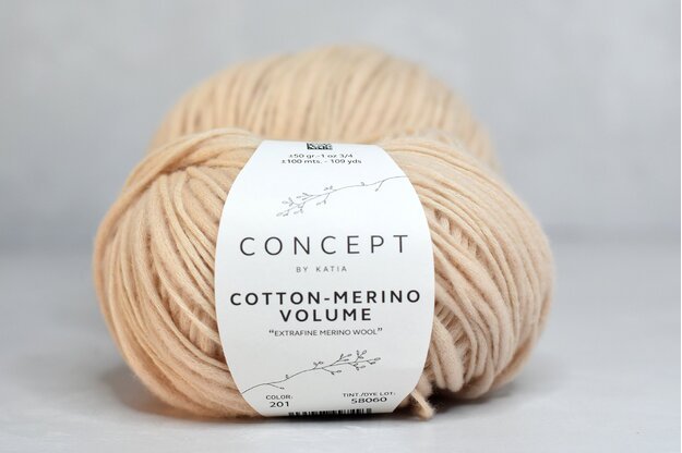 Concept by Katia Cotton Merino Volume siūlai 201